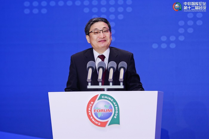 中國政府非洲事務(wù)特別代表劉豫錫在中非智庫論壇第十二屆會議開幕式上發(fā)表致辭。主辦方供圖