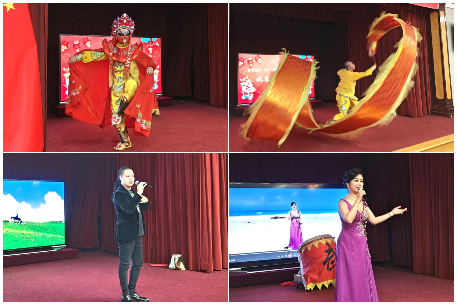 當(dāng)?shù)貎S界知名演員獻(xiàn)上精彩演出。主辦方供圖