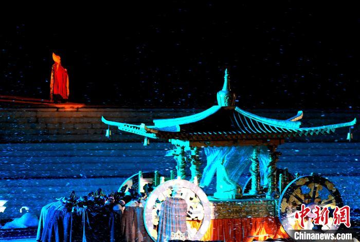 3月17日，西藏拉薩，《文成公主》大型史詩劇演出現(xiàn)場。　李林 攝