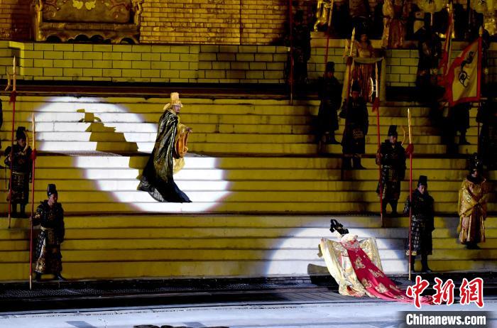 3月17日，西藏拉薩，《文成公主》大型史詩劇演出現(xiàn)場?！±盍?攝